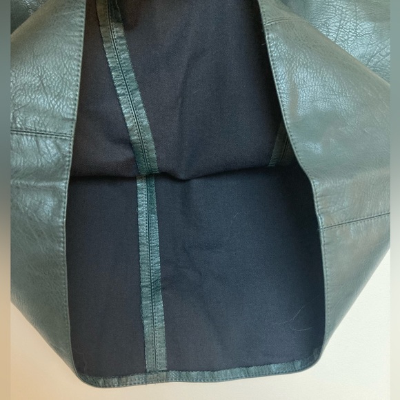 Zara Green Faux Leather Mini Skirt Size Small - Picture 5 of 5